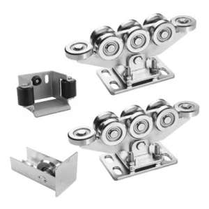 Balíček vozíkov pre samonosné posuvné brány 8-rolkový + príslušenstvo KIT pre koľajnicu 80