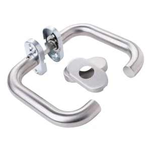 Kľučka Milano zaoblená so štítkom oválnym nerezová