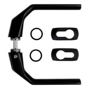 Oceľová čierna kľučka 125×80 mm