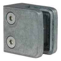 Držiak skla 45x45x26 mm, sklo 6-10,76 mm, zamak, plochý systém, surový