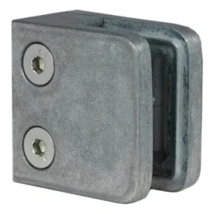 Držiak skla 45x45x26 mm, sklo 6-10,76 mm, zamak, plochý systém, surový