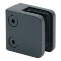 Držiak skla 45x45x26 mm antracit sklo 6-10,76 mm zamak systém plochý lakovaný 000-269 (3)