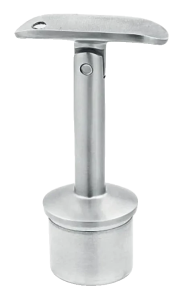 Kĺbová lepená podpera zábradlia fi 42,4 mm, tŕň fi 14 mm, H80, AISI 304, satén, systém 42,4 mm (24 ks)