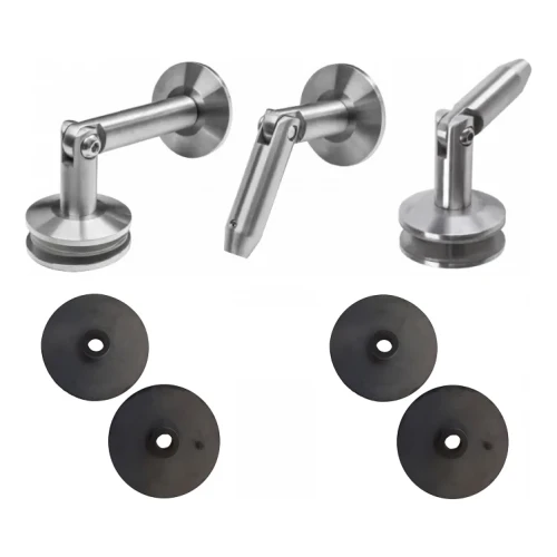 Systém sklenených prístreškov M12, 3-dielny, pre ťahadlo fi 12mm, sklo 8-17,52mm (aisi304, univerzálny, satén) (10) 000-285 (1)