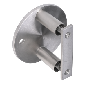 Bočné uchytenie stĺpika fi 42,4 mm na rúru fi 100 mm AISI 304 satén