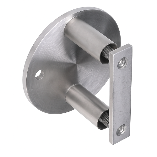 Bočné uchytenie stĺpika fi 42,4 mm na rúru fi 100 mm AISI 304 satén 000-299 (1)