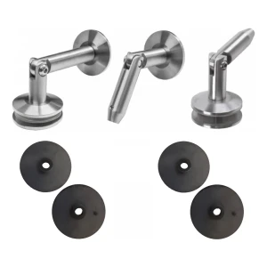 Systém sklenených prístreškov M10 3-dielny odťah fi 10 mm sklo 8-17,52 mm AISI 304 satén