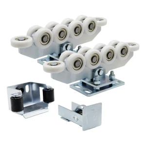 Balíček vozíkov 80 (10-rolkové, nylonové rolky) KIT pre posuvnú bránu s príslušenstvom