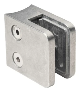 Držiak skla 45x45x26 mm sklo 6-10,76 mm zamak systém 42,4 mm surový