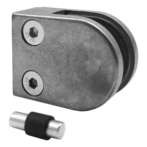 Držiak skla 50x40x26 mm pin sklo 6-10,76 mm zamak systém plochý surový