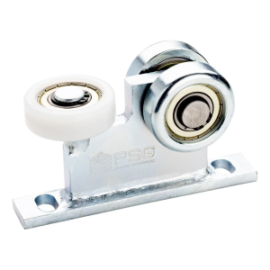 Jazdný vozík 70 pre závesnú bránu 2 oceľové kolieska a 1 z plastu - úzka základňa