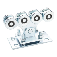 Jazdný vozík 68 pre posuvnú bránu - systém 68x68, oceľové kolieska