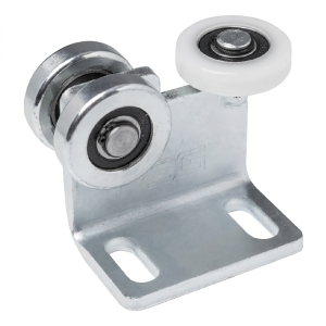 Vozík 3-rolkový pre závesné brány na profil 50x50 mm, 2 oceľové rolky a 1 z plastu