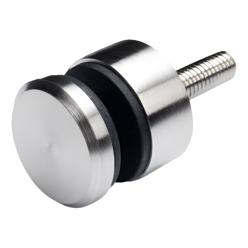 Bodový držiak skla fi 30/13/M8x40 sklo 6-12 mm AISI 304 plochý systém satén 000-295 (1)