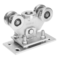 Jazdný vozík bránový 80 pre posuvnú bránu s 5 oceľovými kolieskami nastaviteľný