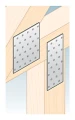 Perforovaná doska plochý spájač PP 2 40x100x2,0 000-359 (6)