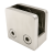 Držiak skla 45x45x26 mm s konzolou pin sklo 6–10,76 mm AISI 304 plochý systém satén 000-268 (1)