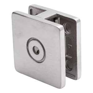 Držiak skla 8-10 mm 60x60x28 mm AISI 304, plochý systém, satén