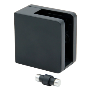 Držiak skla 45x45x26 mm na rovný povrch s konzolou antracitový