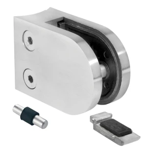 Držiak skla 6-12,76 mm konzola a pin 63x45x30 mm AISI 304 systém 42,4 mm satén