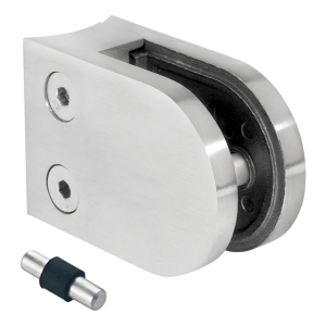 Držiak skla 6-12,76 mm 63x45x30 mm s pinom AISI 304 systém 48,3 mm satén