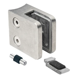 Držiak skla 6-10,76 mm 45x45x26 mm konzoly a pin zamak systém 42,4 mm surový