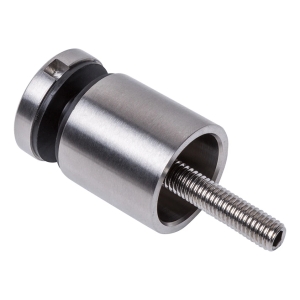 Bodový držiak na sklo 8-17,52 mm fi 30/30 M8x80 AISI 304 plochý systém satén