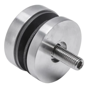 Bodový držiak skla 8-17,52 mm fi 50/8/M8x45 AISI 304 plochý systém satén