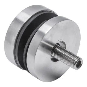 Bodový držiak skla 8-17,52mm fi 50/8/M10x50 AISI 304 plochý systém satén