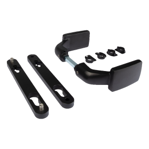 Locinox 3006FIX – čierna hliníková kľučka na brány a branky