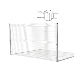 3D oplotové panely 1230x2500 mm drôt 4 mm 51 drôtov grafit RAL 7016 (50 ks.)