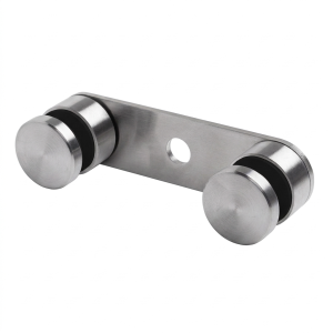 Držiak na sklo 8-21,52mm dvojitý fi 30/M8 L=150mm AISI304 univerzálny satín