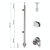 Koncový stĺpik ľavý fi 42,4x1230mm AISI304 bočné upevnenie satén 000-525 (2)