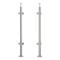 Rohový zábradlový stĺpik pre sklo fi 42,4x1060/1102,4mm 4 uchytenia brúsený 000-559 (1)