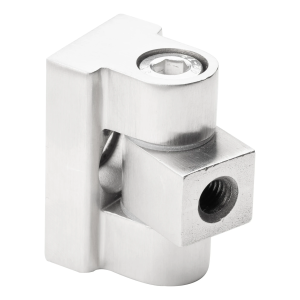 Záves 180° pre držiak na sklo 45 x 45 x 26 mm AISI304, satén