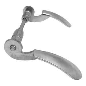 PSG dverová kľučka kovaná pozinkovaná H145×L85 mm – kompletný hladký set