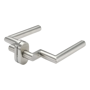 PSG Katania – nerezová kľučka na dvere s oválnym štítkom a odsadením