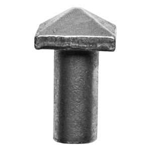 Postal – ozdobný oceľový nit FI10 mm s pyramídovou hlavou H30×L19 mm