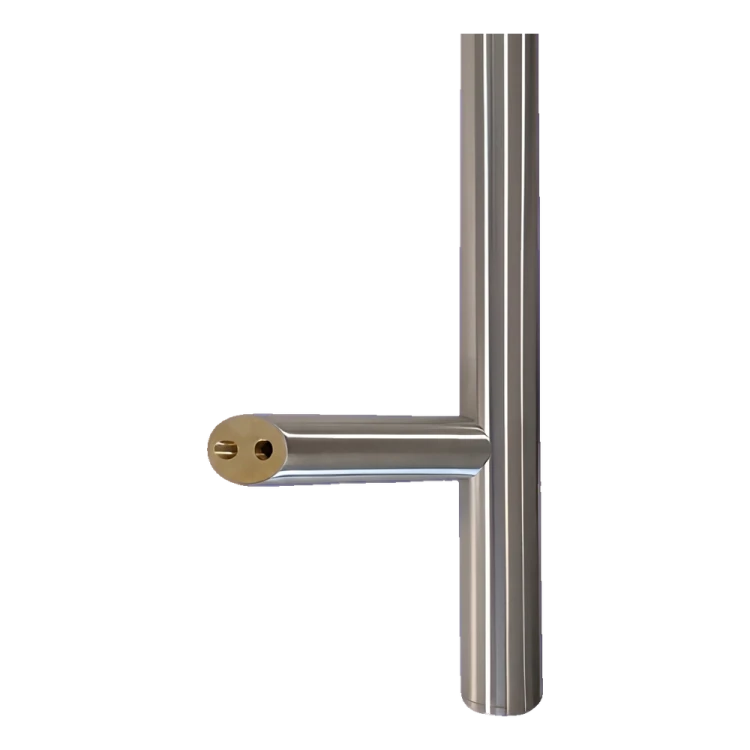 Jednostranné okrúhle dverové madlo ø32 × 1200 mm – oceľ AISI 304, satén, montáž 45° 000-719 (2)