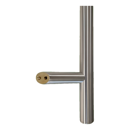 Dverová rukoväť jednostranná okrúhla 32×800 mm – nehrdzavejúca oceľ AISI 304, satén, upevnenie 45° 000-723 (2)