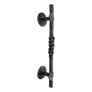 Postal – dekoratívna oceľová kovaná rukoväť H390 mm pre brány a vrátka