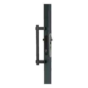 Locinox – pevná rukoväť na bránu z eloxovaného hliníka 365 mm, čierna, jednostranná 60°