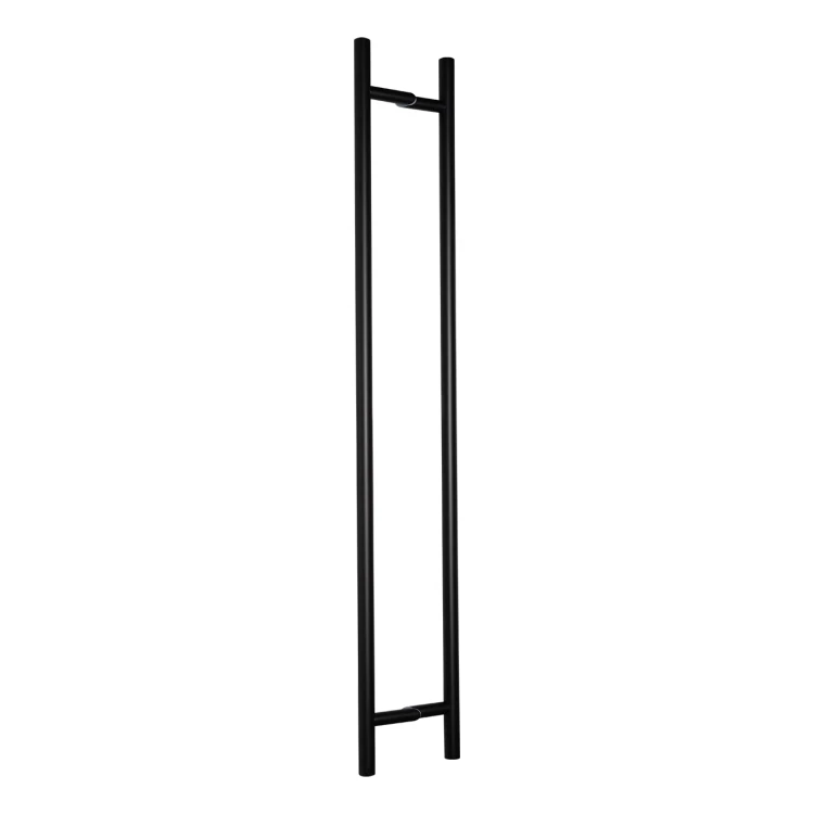 PINOX dverné madlo obojstranné okrúhle čierne fi 32 x 1400 mm AISI 304 000-747 (1)