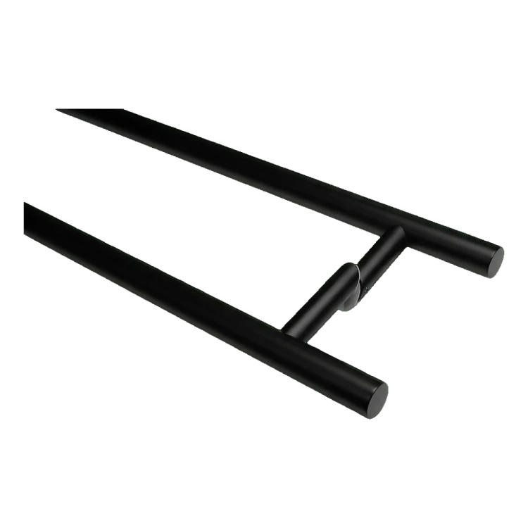 PINOX dverné madlo obojstranné okrúhle čierne fi 32 x 1400 mm AISI 304 000-747 (2)