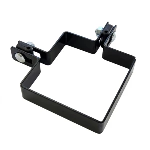 Rohová spona na plotové panely 100x100 mm čierna