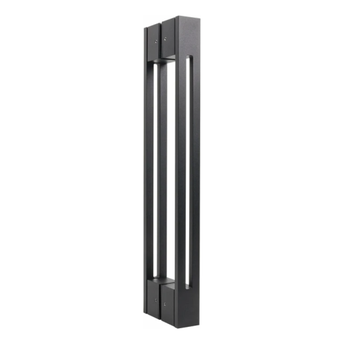 PSG dvostranná dverová kľučka pravouhlá 90° oceľová čierna matná 40×478 mm 000-769 (1)