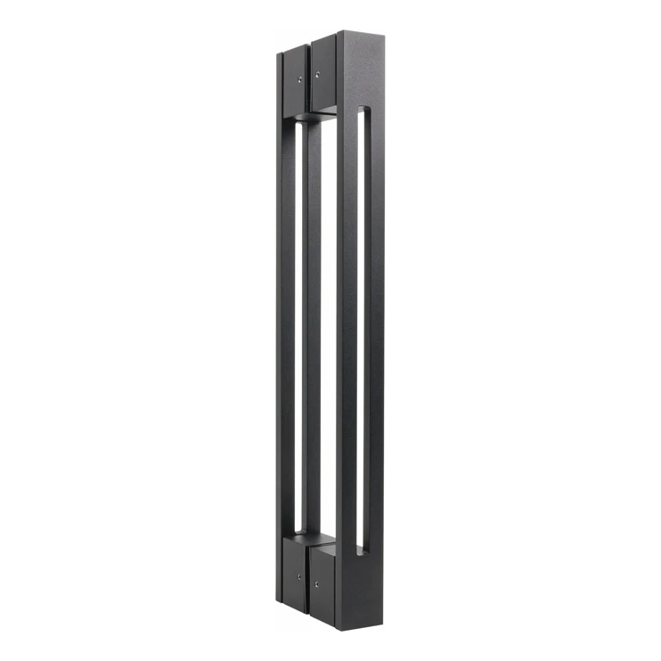 PSG dvostranná dverová kľučka pravouhlá 90° oceľová čierna matná 40×478 mm 000-769 (1)