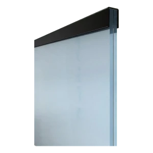 Kozza hliníkové madlo obdĺžnikové 30,1×25 mm čierne na sklo 16–21,52 mm – 5 m