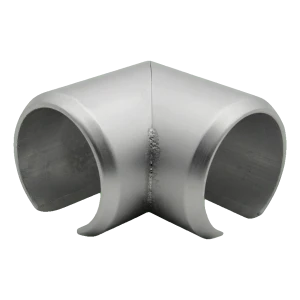 Kozza – koleno 90° pre alumíniovú okrúhlu zábradlovú rukoväť fi 40 mm, matná anoda