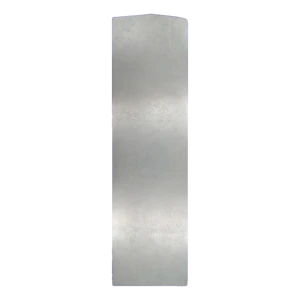 Kozza KE 100 – ľavá bočná záslepka hliníková pre profily celosklenených zábradlí typu U